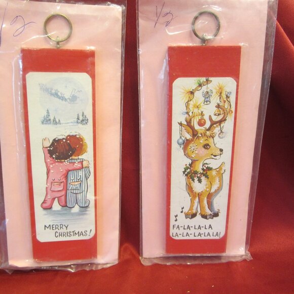 VTG 80'S GRINIKIN MAILABLE ORNAMENTS, HANDMADE, W/ENVELOPE, CUTE IDEA PRESENT - Picture 1 of 4